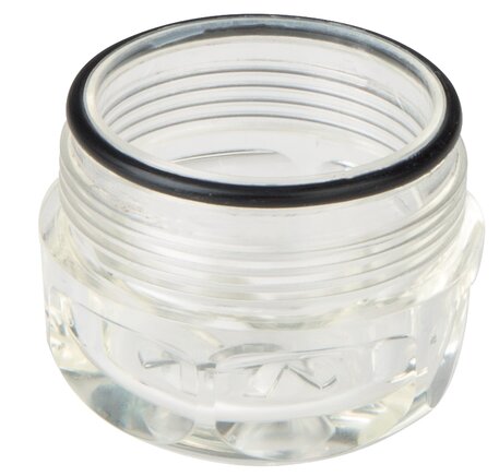 Exemplary representation: Sieve cup for filter pressure reducer, transparent