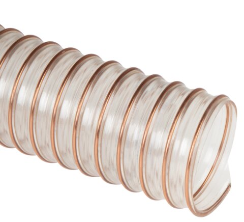 Exemplary representation: Polyurethane spiral extraction hose (super heavy-duty design)